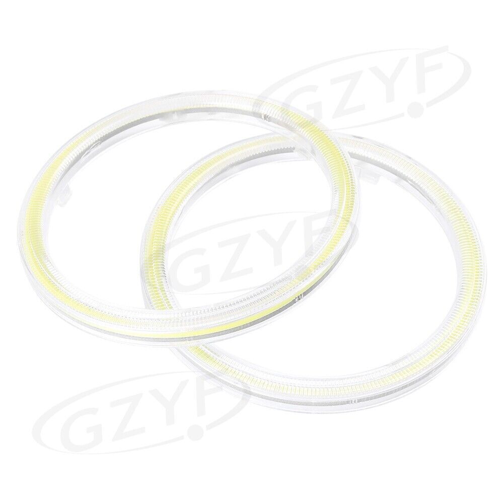 100mm 117 COB LED Angel Eyes Halo Ring Fog Housing Lamps 12-24V Pure White Car