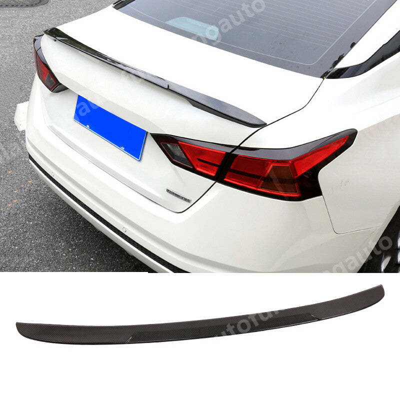 for Nissan Teana Altima 2019-2024 Carbon Fiber Rear Trunk Spoiler Wing Lip Refit