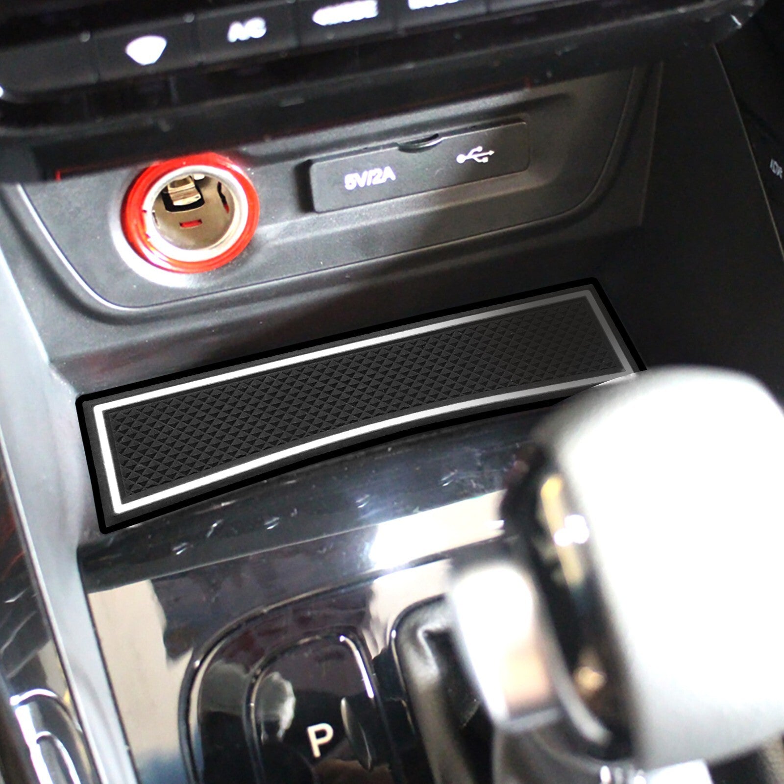 Car Gate Slot Pad for Chevrolet Captiva 2019 ~ 2023 PB Cup Mat Accessories WHITE