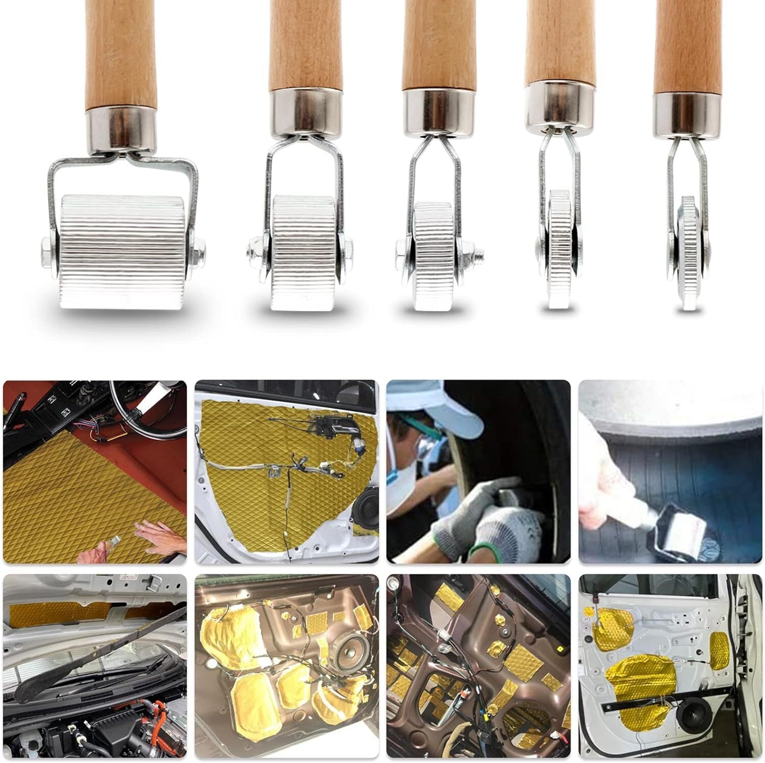 5 x Car Sound Insulation Rollers for Car Noise Reduction ( )