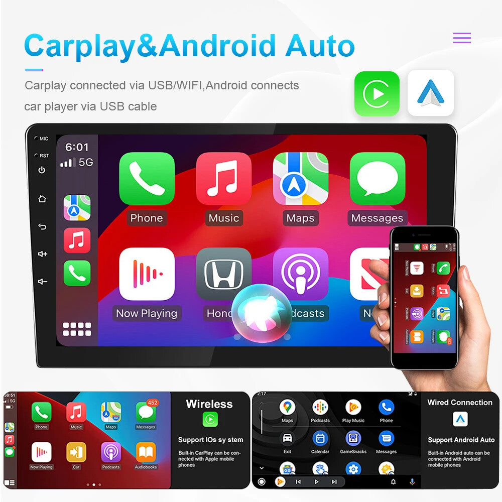 for FIAT 500 2016-2019 Andriod CarPlay Car Radio GPS Stereo Video Player Screen