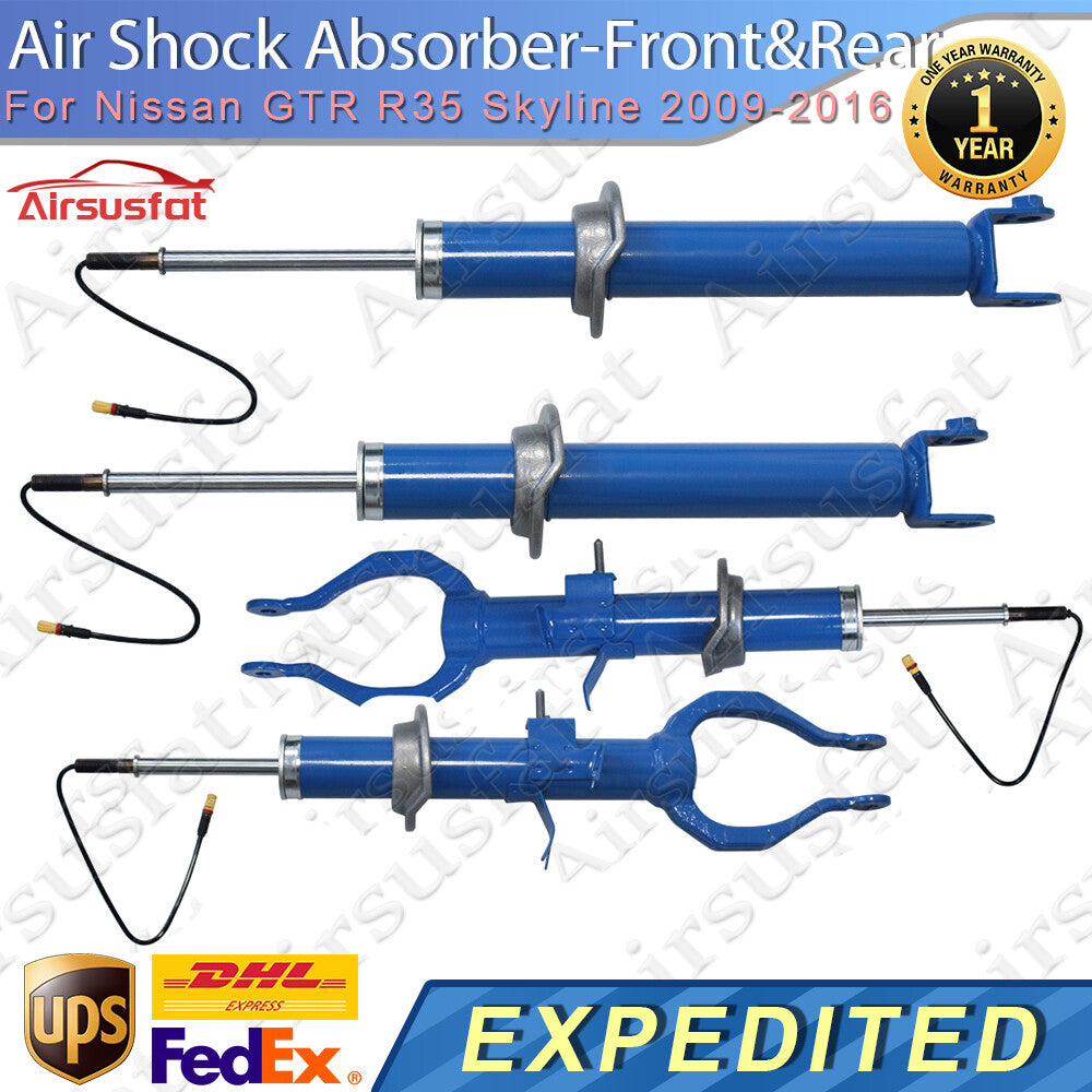4x FrontRear Air Shock Absorber Core w/EDC for Nissan GTR R35 Skyline 2009-2016