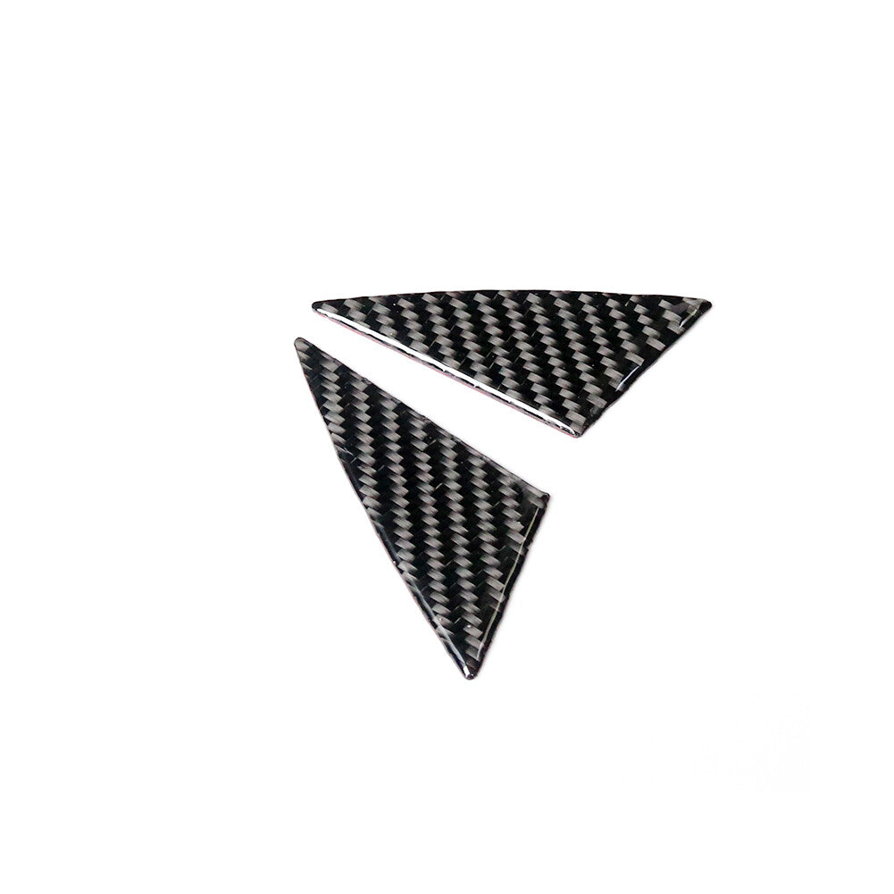 2 x Carbon Fiber Front Door Pillar Cover Trim for BMW 6 Series F12 F13 2011-2018