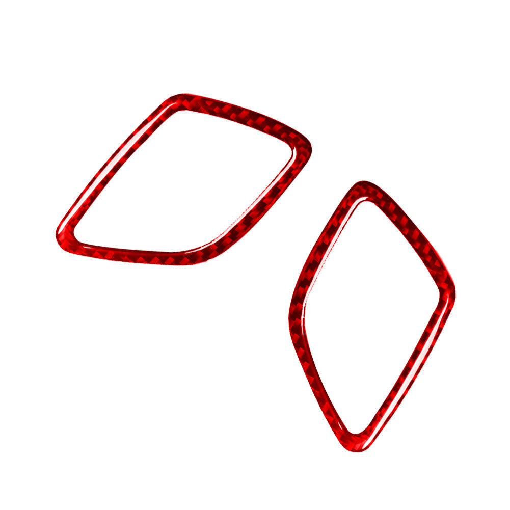 2Pcs for BMW Z4 E89 2009-2016 Red Carbon Fiber Interior Defogger Vent Cover Trim