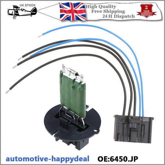 HEATER BLOWER MOTOR RESISTOR  WIRING LOOM CONNECTOR REPAIR KIT for PEUGEOT 307