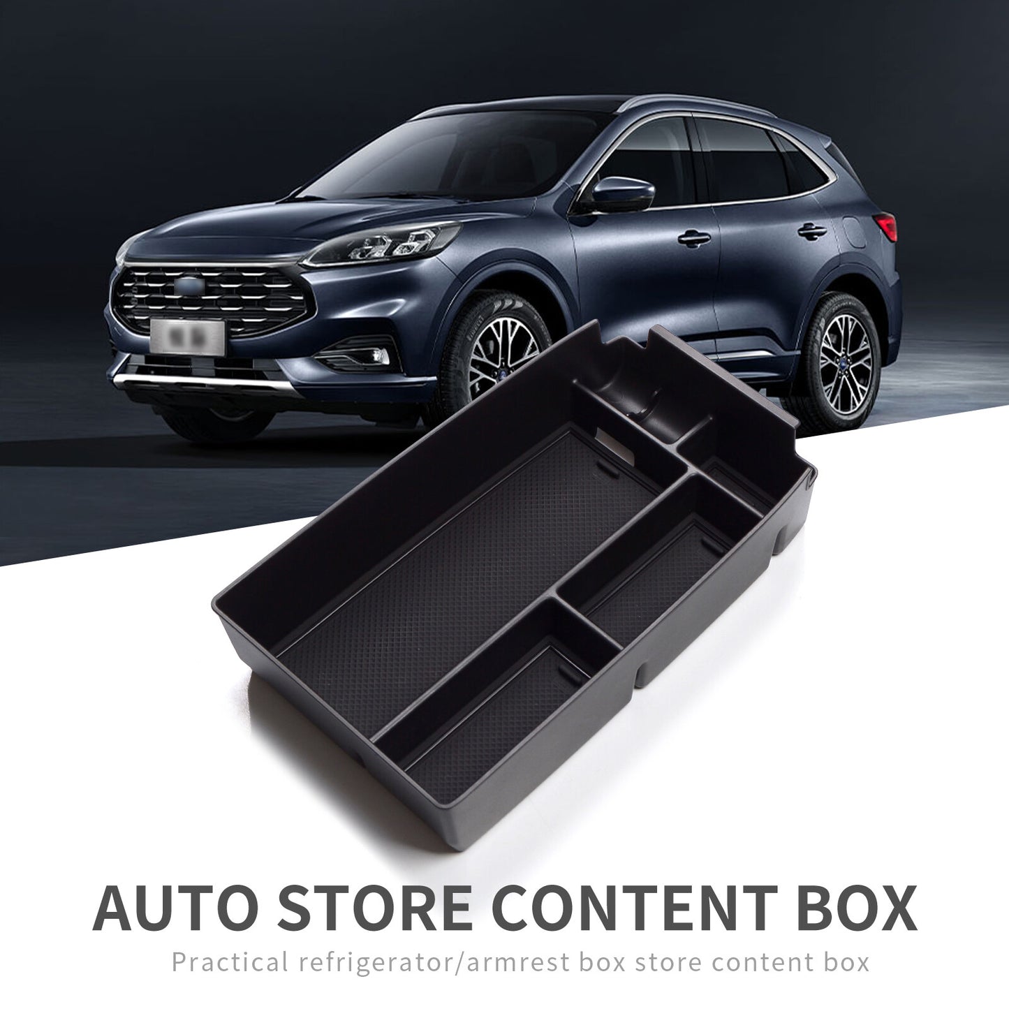 Central Armrest Box Storage for Ford Escape 2020 2021 Console Accessories Tray