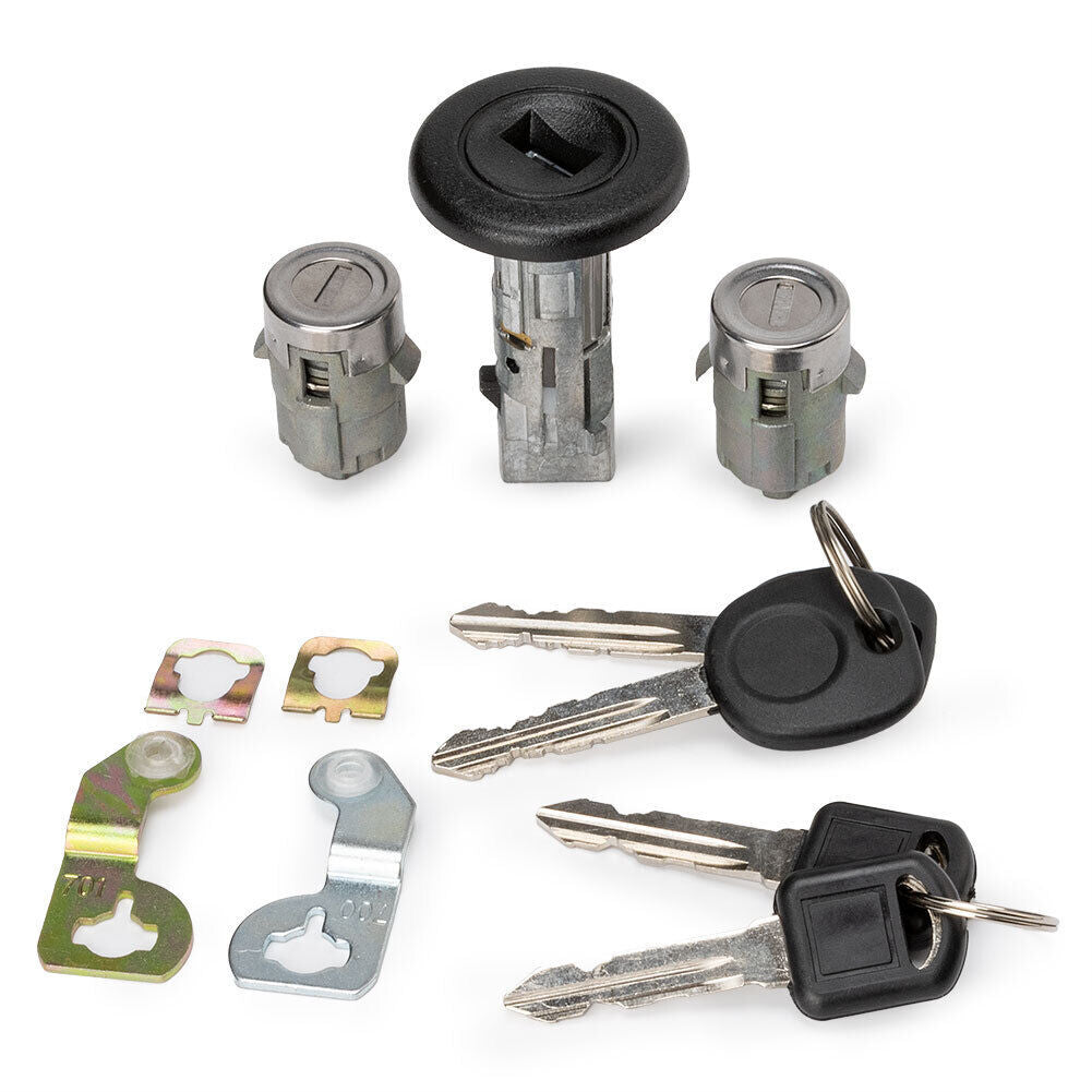 Fit for Chevrolet for GMC H2 Ignition Switch Front Door Lock Cylinders with 2 Keys