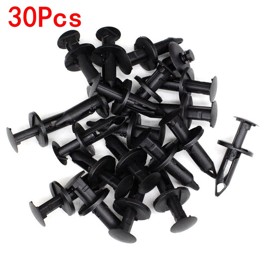 30 Fender Bumper Push Type Retainer Clips 8mm Hole Rivet For GM for Ford  for Chrysler