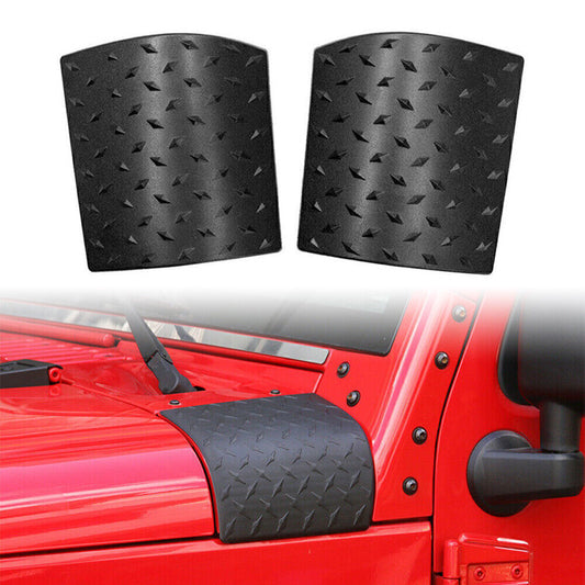 2x Cowl Body Armor Cover Sport Exterior Accessories for Jeep for Wrangler JK 2007-17