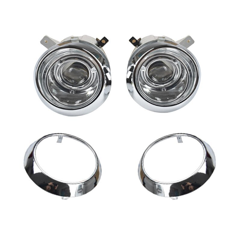 Set Front Bumper Fog Light+Chrome cover for Hyundai Terracan 2.5 3.5 2001-2004