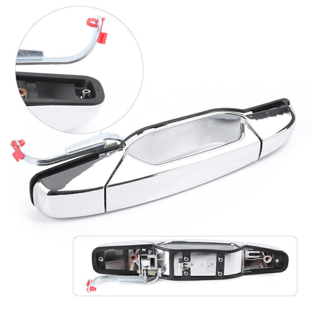 Door Handle Exterior Rear Right for GMC for Cadillac for Escalade Base 2007-2013 Chrome