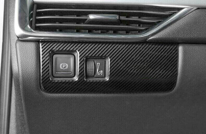 for Cadillac XT4 2018-2023 Carbon Fiber ABS Headlight Switch Button Cover Trim