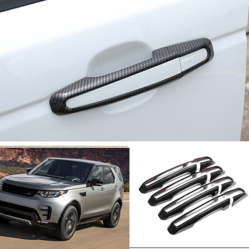 for Land Rover Discovery 5 17-25 Carbon Fiber Out Side Door Handle Cover Trim 8X