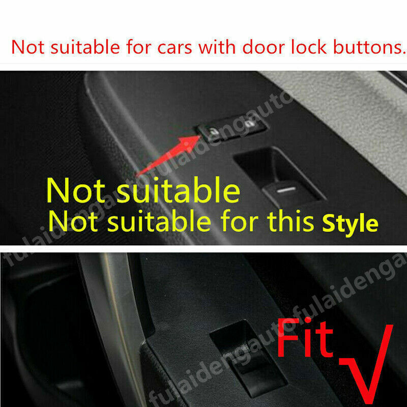 for Toyota for Corolla 2019-2023 Black S.steel Door Armrest Window Lifter Cover Trim