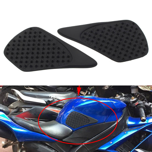 for Yamaha YZF R1 2007-2008 Blk Tank Traction Side Pad Gas Fuel Knee Grip Decals
