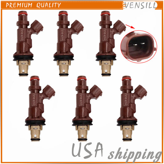 23250-62040 6PCS Fuel Injector for Toyota 4Runner Tacoma Tundra 3.4L V6 98-04