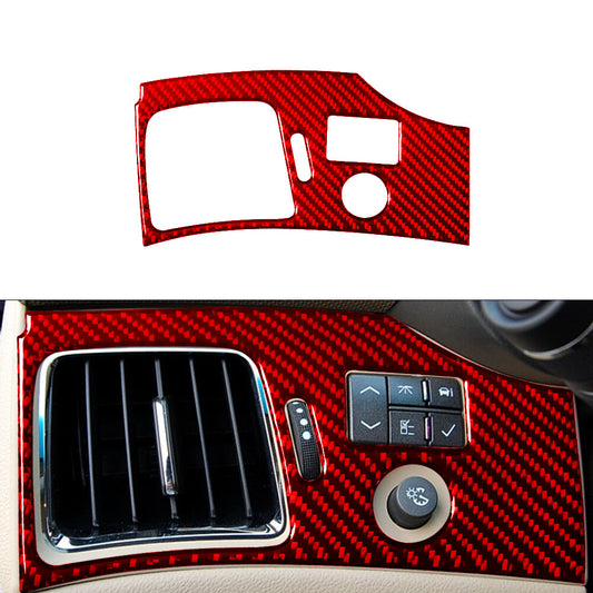 Red Car Driver A/C Outlet Trim Cover Carbon Fiber for CADILLAC CTS SPORT 2008-UP