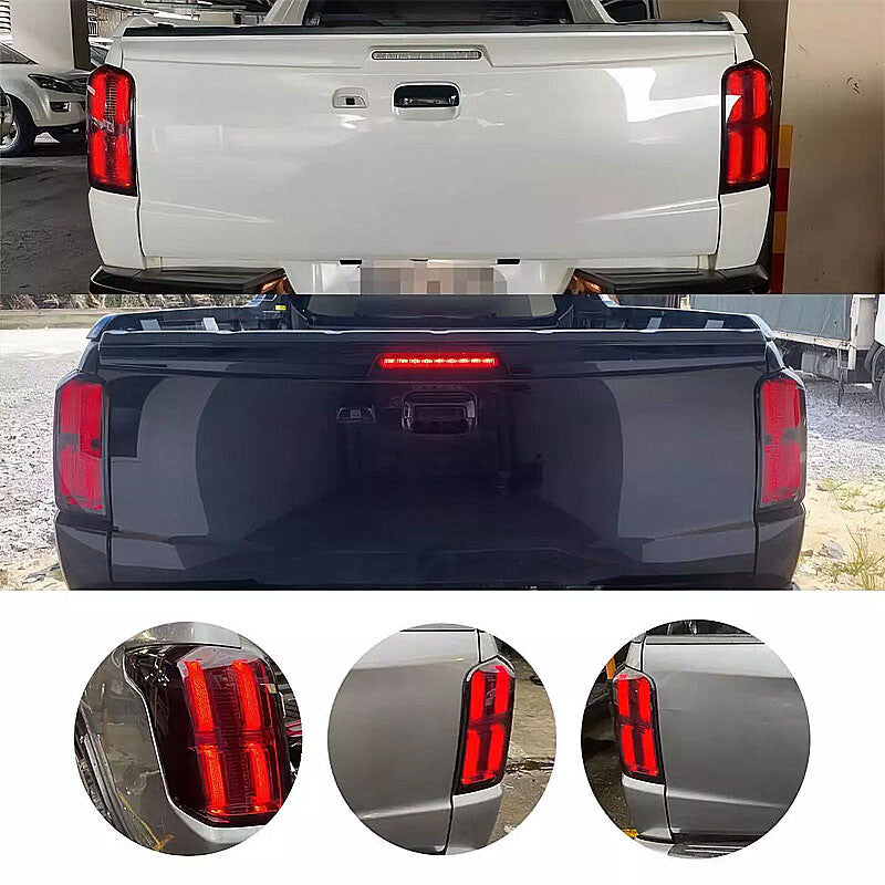 LH RH LED taillights and brake lights for Mitsubishi Triton L200 2015-2018 pickup trucks.