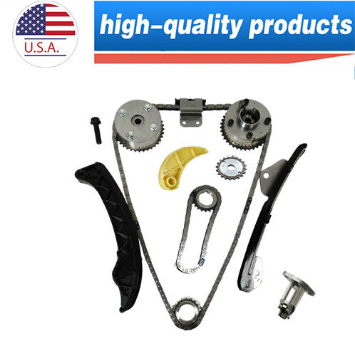 2 VVT TIMING CHAIN KIT for TOYOTA for COROLLA 09-15 MATRIX 09-13 PRIUS 1.8L 1ZR 2ZR