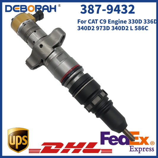 New Fuel Injector 387-9432 for CAT C9 Engine 330D 336D 340D2 973D 340D2 L 586C