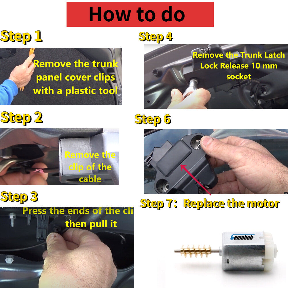 Carbon Brush 12V Deck Lid Latch motor for 2005-2011 for Mercedes-Benz ML-Class W164