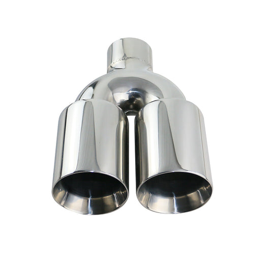 2.5'' Universal Dual Exhaust Tip for Double Wall Stainless Steel Exhaust Tips