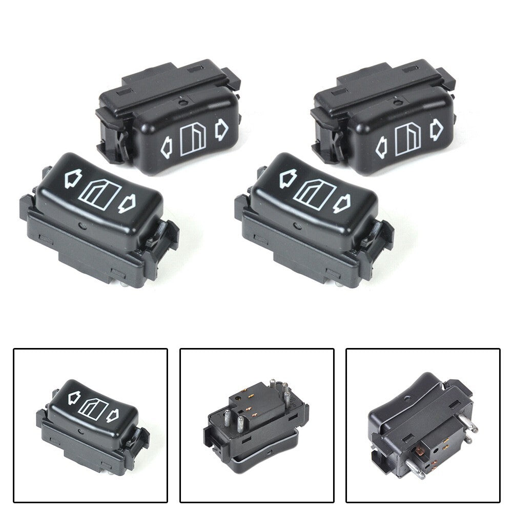 4x for MERCEDES W124 W126 W201 CONSOLE POWER GLASS SWITCH 1248204510 1248204610