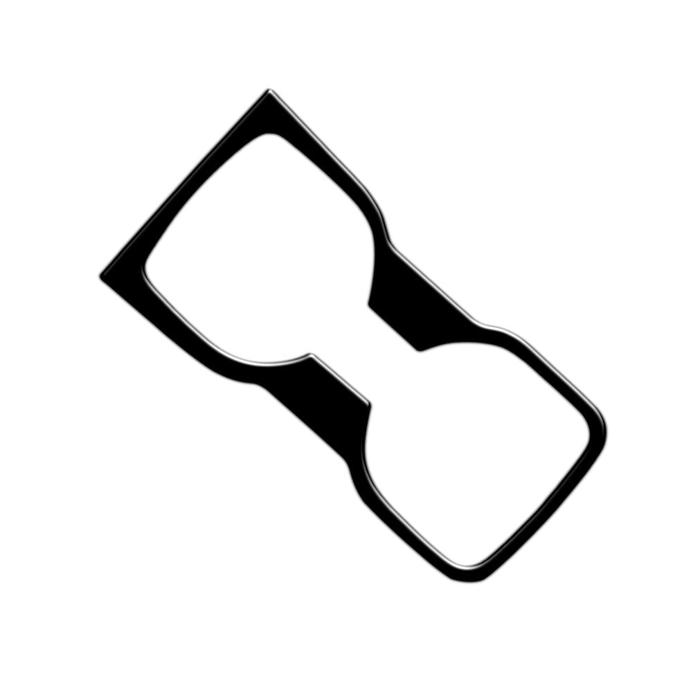Glossy Black Center Cup Holder Frame Cover Trim for Ford Ranger 2019-2022