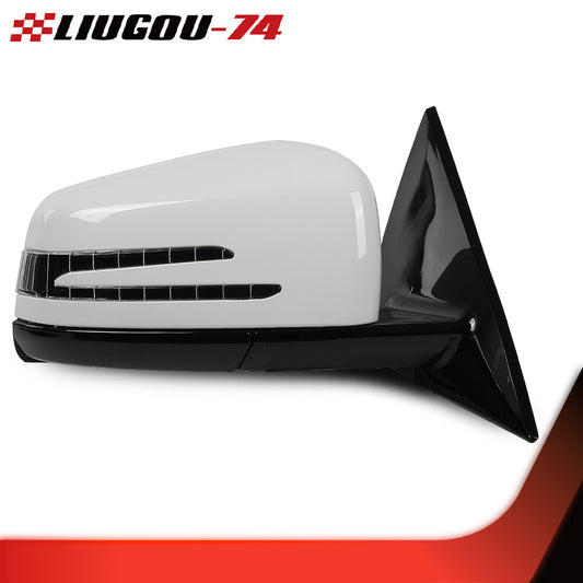 The white mirrored side for the right passenger side is suitable for Mercedes-Benz E350, E400, and E550 coupes. (10-17)