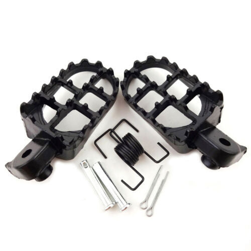 2-Piece Universal CNC Motorcycle Bicycle Wide Foot Spike Rear Set for Pedals and Racing Cars