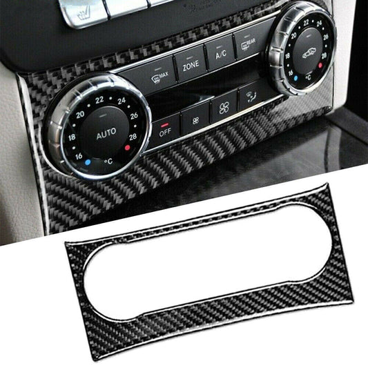 Air Conditioning Panel Cover Trim for Mercedes-Benz C Class W204 Carbon Fiber