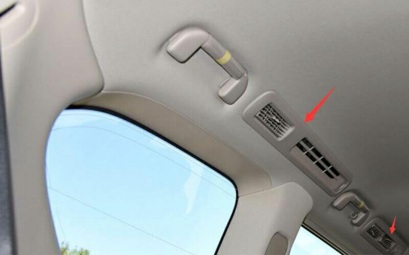 Rear Reading Lamp Frame Cover Trim Fit for Nissan Armada Y62 2017-20 Wood Grain