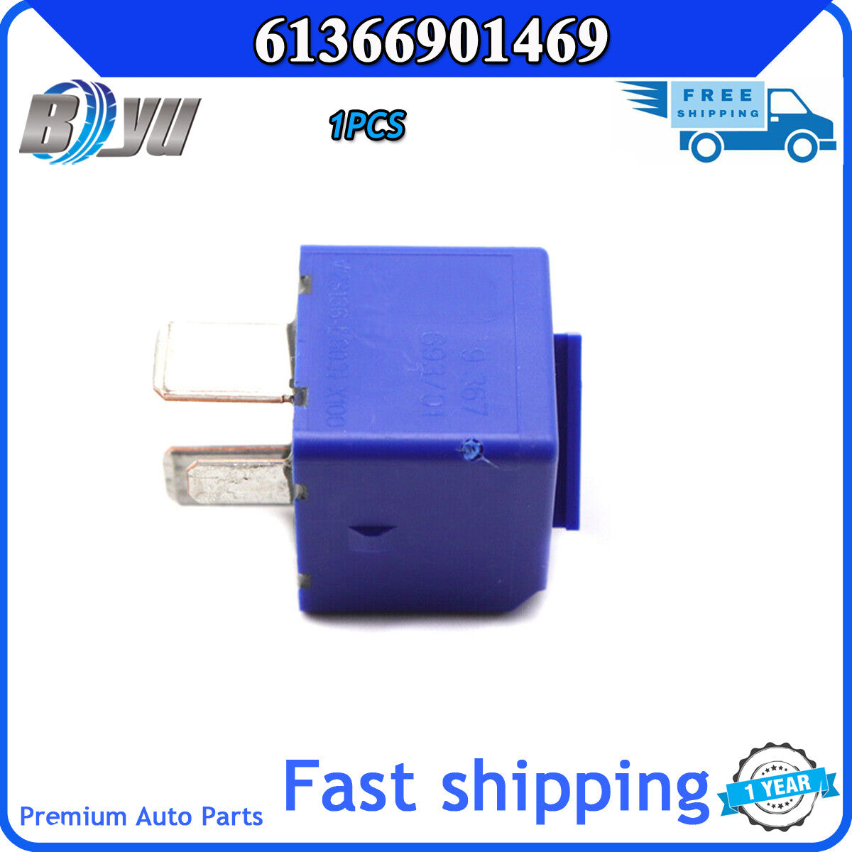 Suitable for BMW 89V3 E39 E46 E53 E60 E61 Relay Contact Type Black 61366901469 new 1 Piece