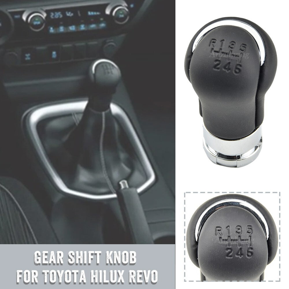 Gear Shift Knob Manual 6 Speed shift HandBall for TOYOTA HILUX REVO 2015-2020
