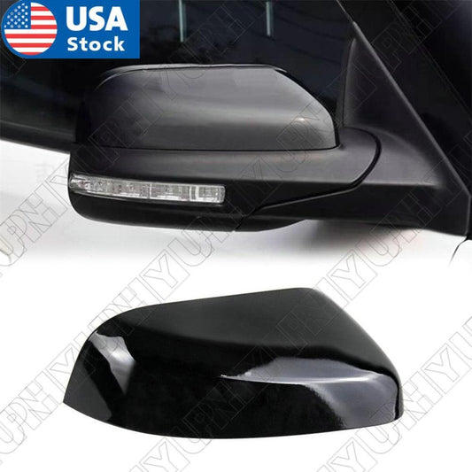Passenger Right Side Mirror Cover Cap Black Color for Ford Explorer 2016-2019