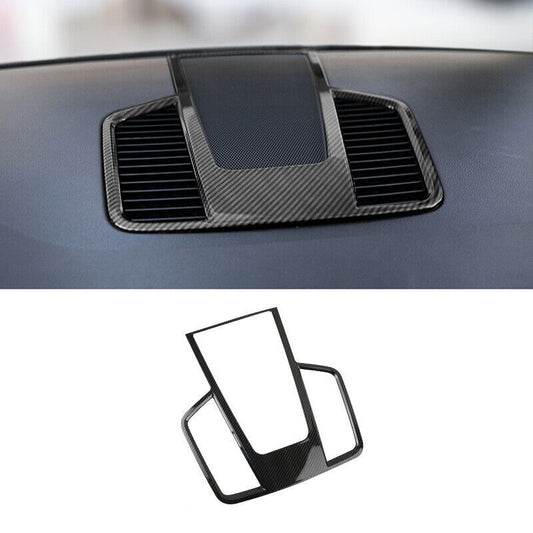 for Porsche for Cayenne 2019-2023 Carbon Fiber Dashboard Upper Air Outlet Vent Trim
