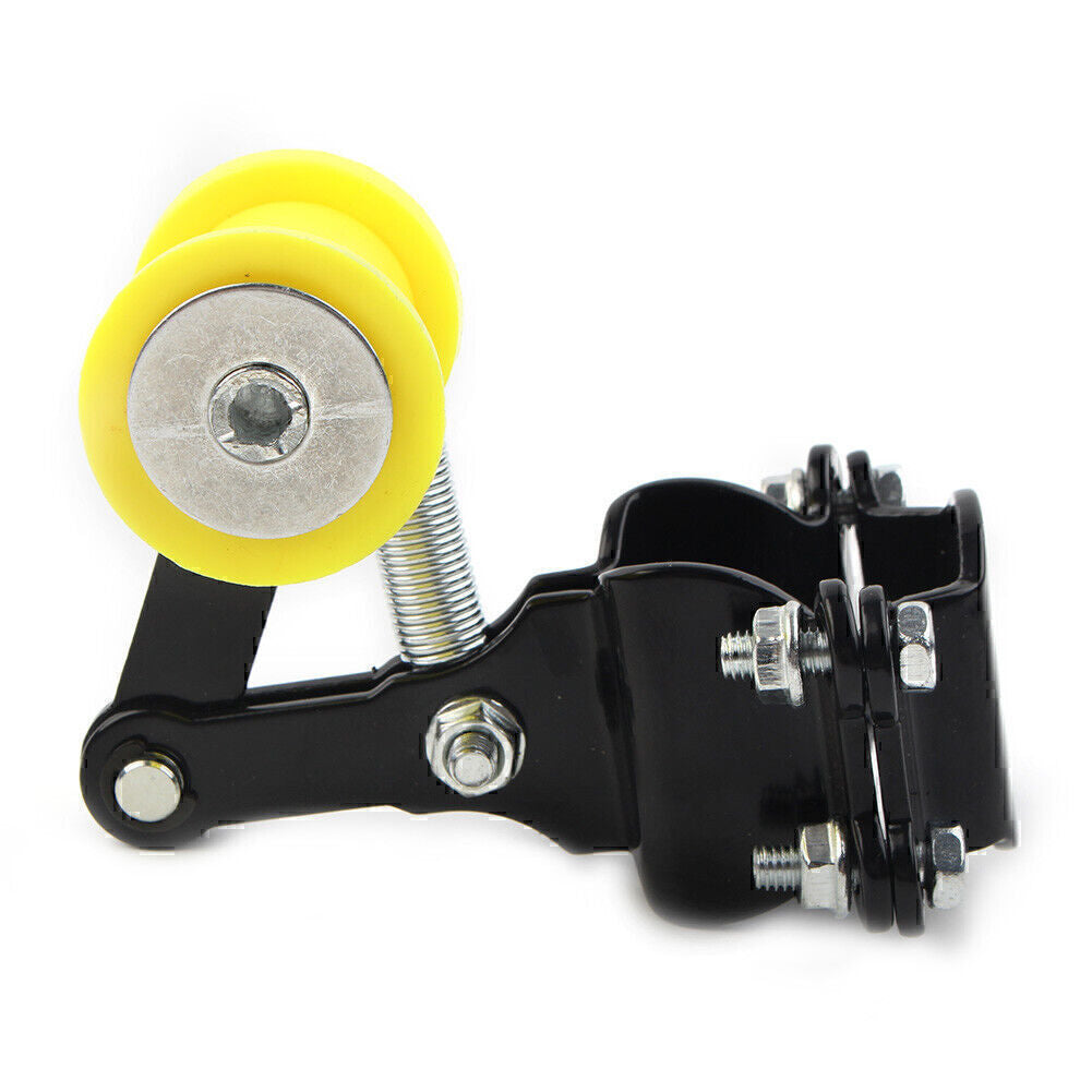 For Dirt Bike ATV Motorcycle Yellow Bolt On Chain Tensioner  Roller Adjuster