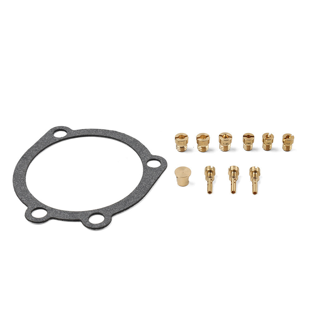 Jet Kit Main Jet Pilot Jet Gasket for Harley-Davidson CV40 Keihin Carb