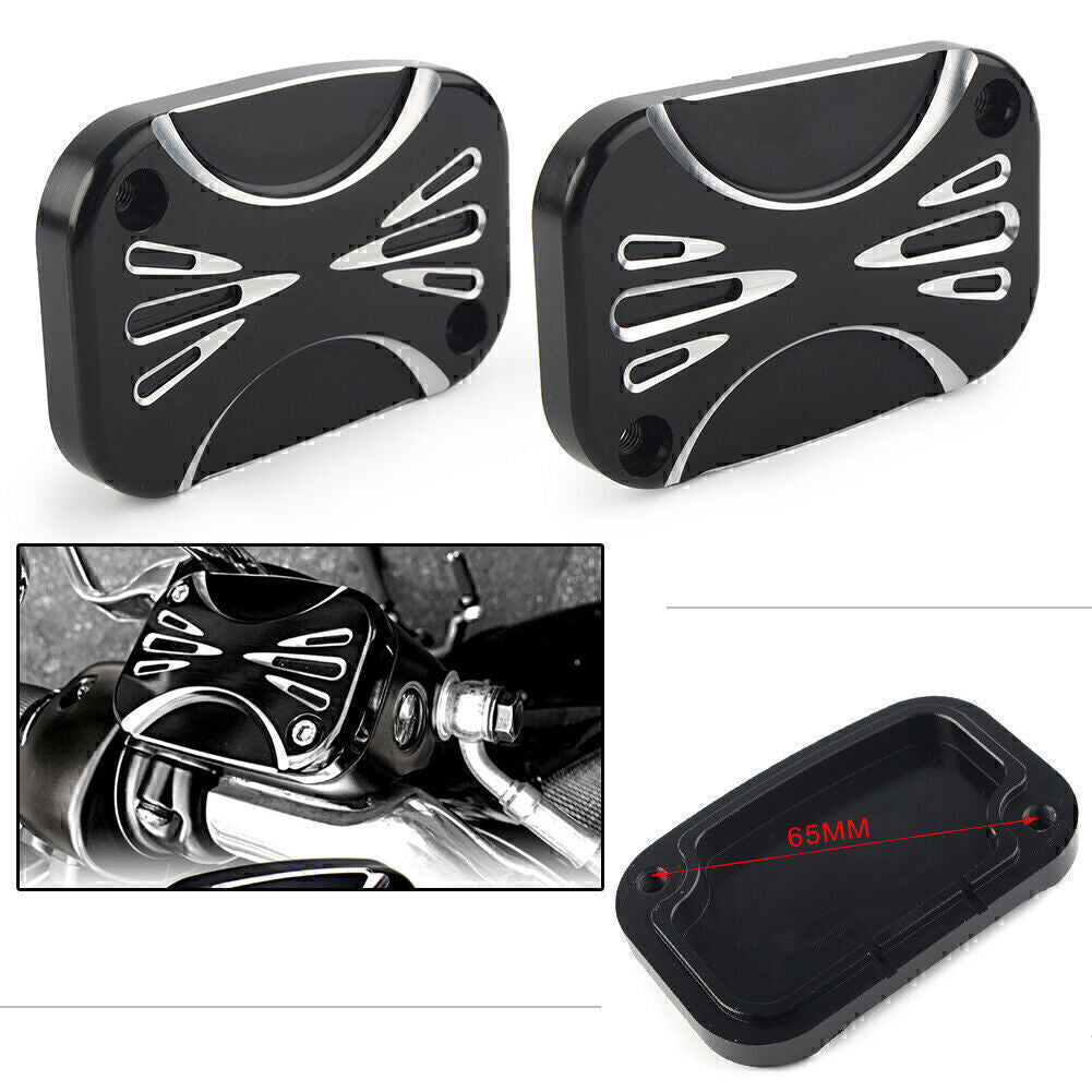 1x Brake Master Cylinder Cover Fluid Cap for Harley Electra Road Glide Street