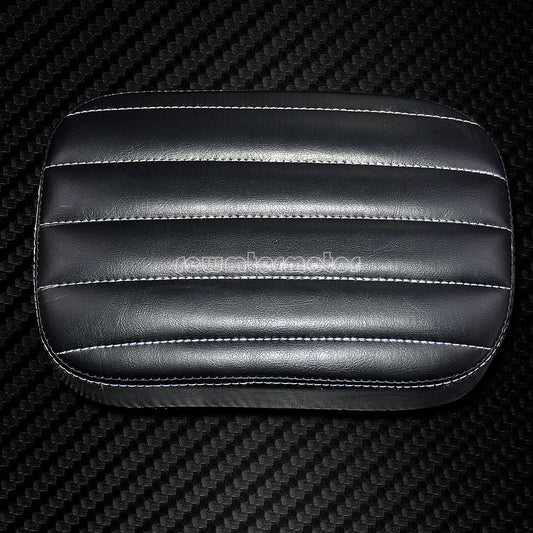 Stripes Rear Passenger for Seat Pad w/8 Suction Cup Black Fit for Harley Chopper