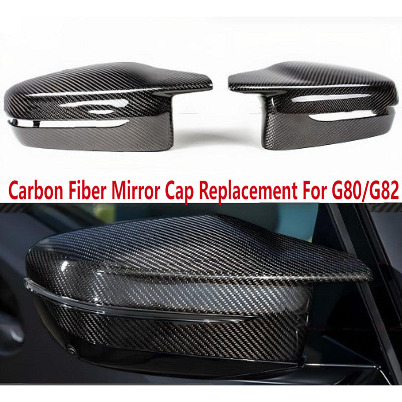 Carbon Fiber Side Mirror Caps Replacement for 21-24 for BMW G80 M3 G82 G83 M4 G87 M2