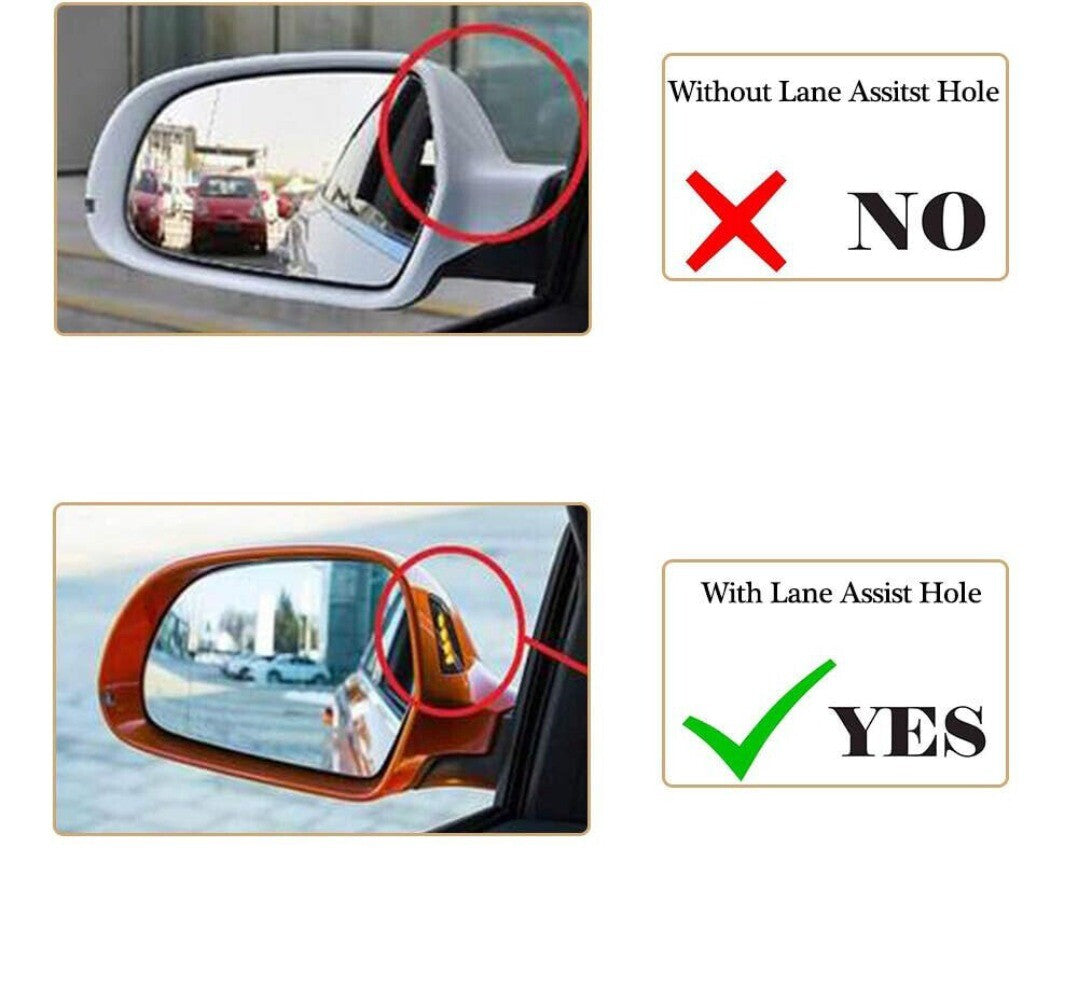 for Audi for A4 B9 S4 for A5 S5 RS5 2016+ Carbon Style Mirror Cover Caps W/ Lane Assist