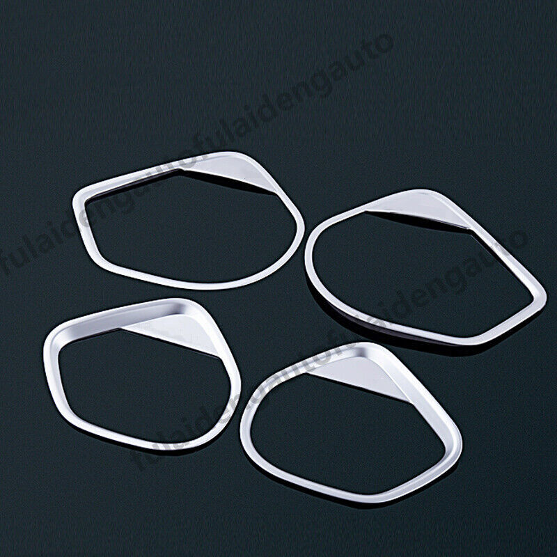 Chrome Interior Door Stereo Speaker Frame Cover Trim for Mazda 3 Axela 2014-2018