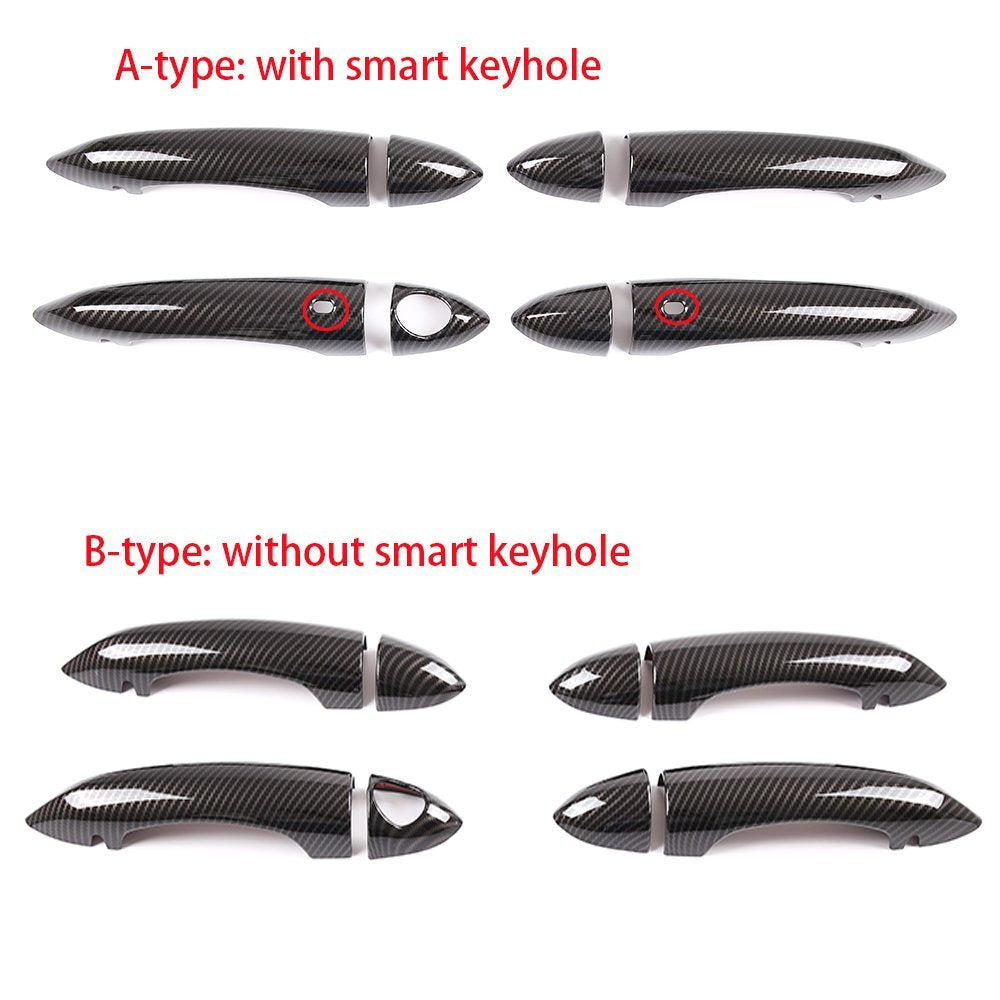for Alfa Romeo Giulia / for Stelvio 2017-2020 Outer Side Door Handle Cover ABS Chrome