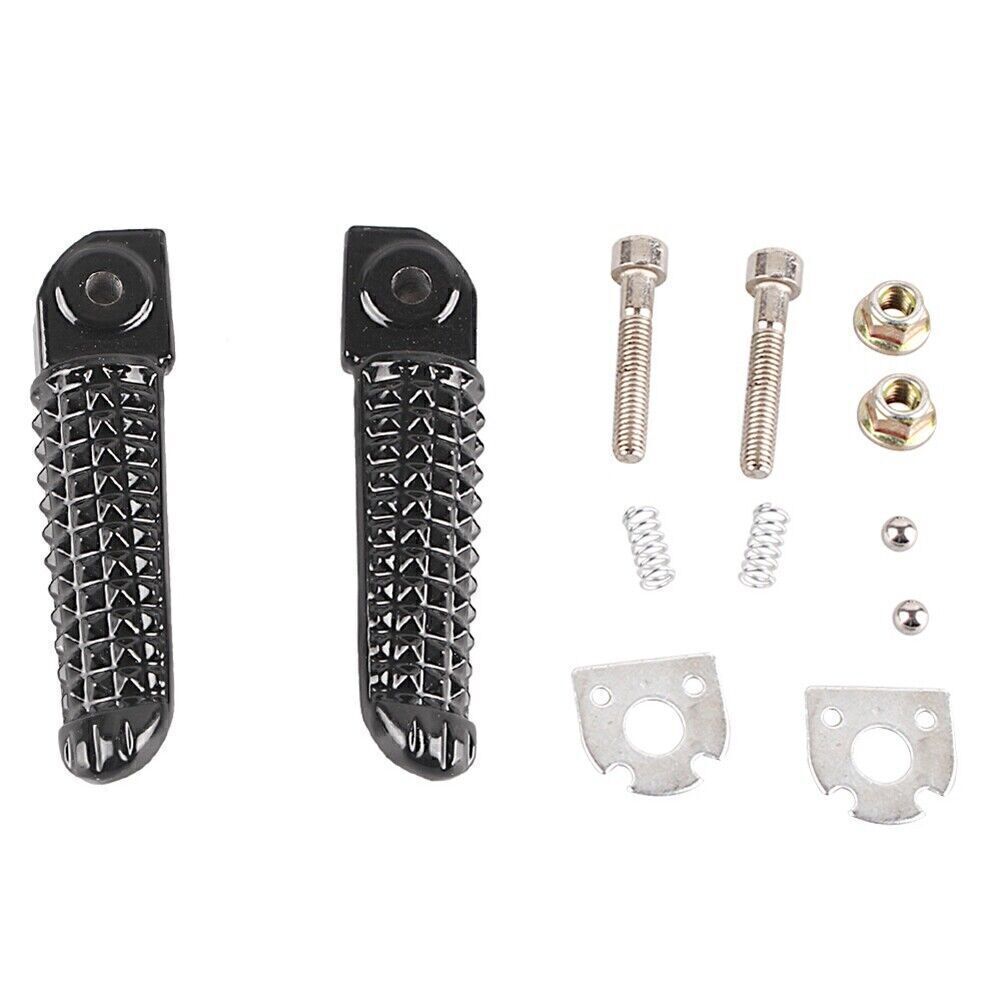 Fit for Yamaha YZF R1 2002-2012 R6 Pair Black Rear Passenger Foot Pegs Footrests