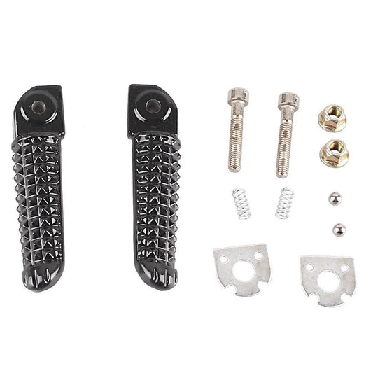 Fit for Yamaha YZF R1 2002-2012 R6 Pair Black Rear Passenger Foot Pegs Footrests