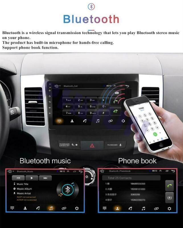 Auto Android 10.1 Radio MP5 Player GPS Wifi 3G 4G For 06-12 for Mitsubishi Outlander