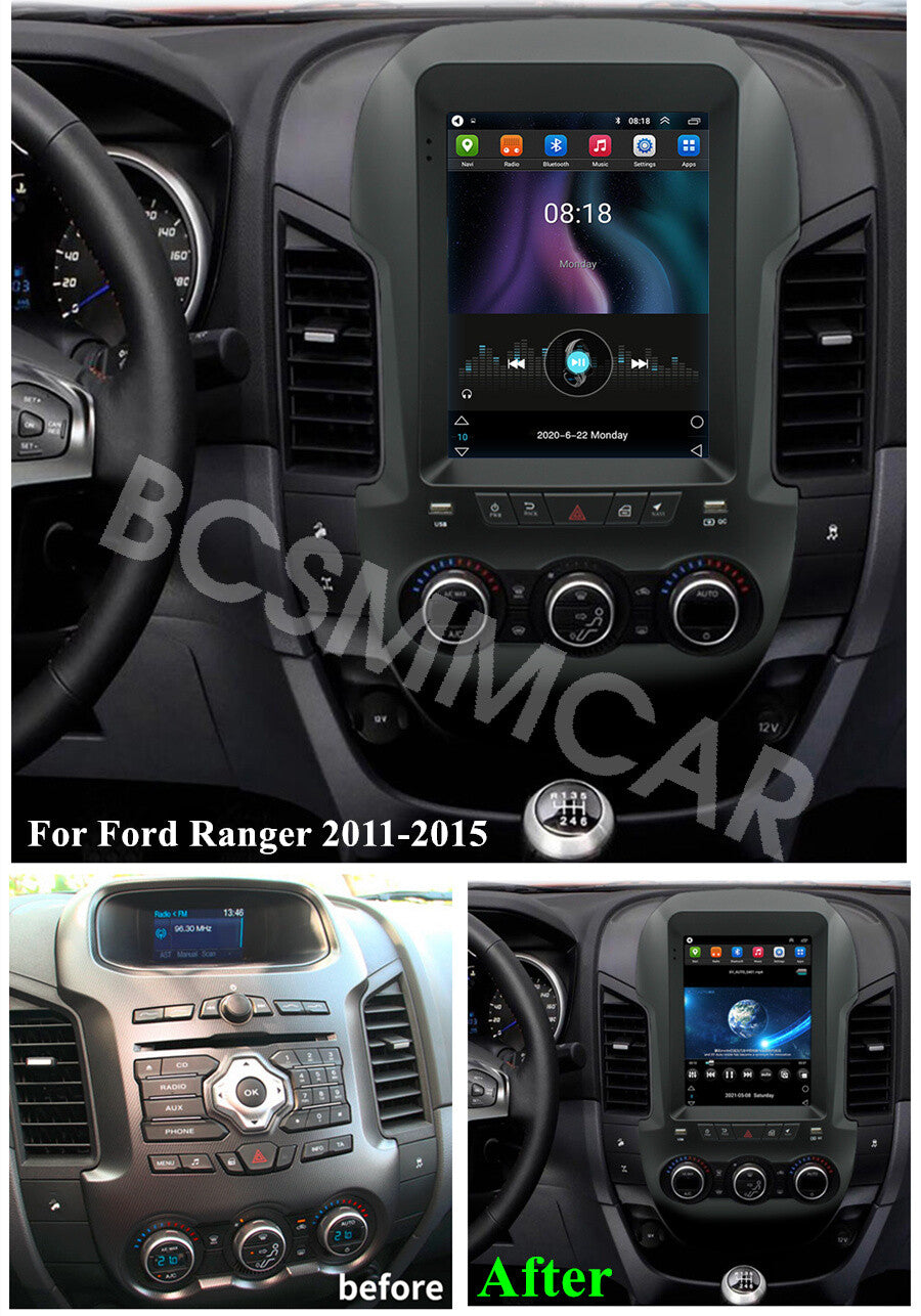 Fit for Ford Ranger 2011-2015 Android Car Radio Bluetooth Multimedia GPS WiFi