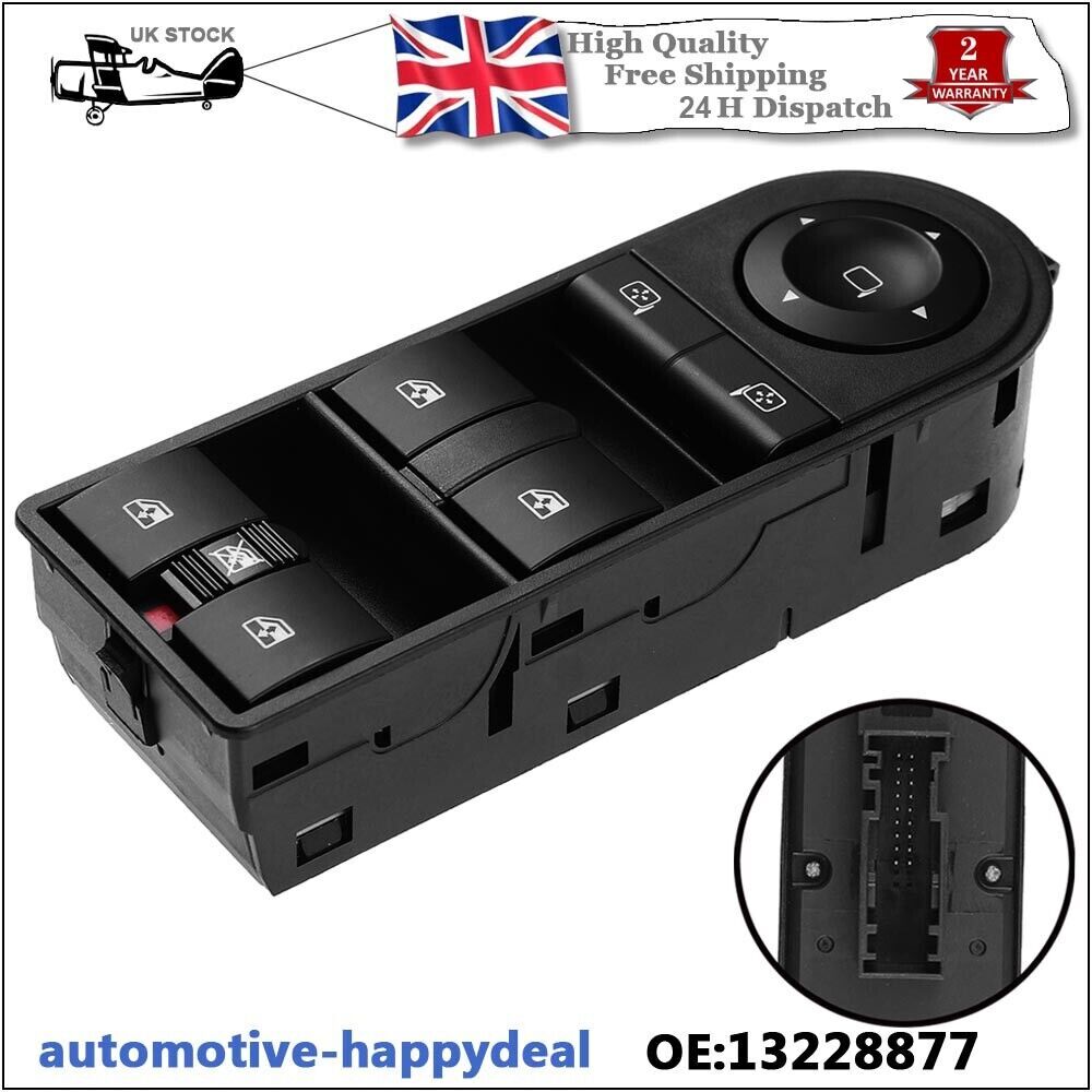 Electric Window Control Switch Console for Vauxhall ZAFIRA B Mk2 ASTRA H MK5 V