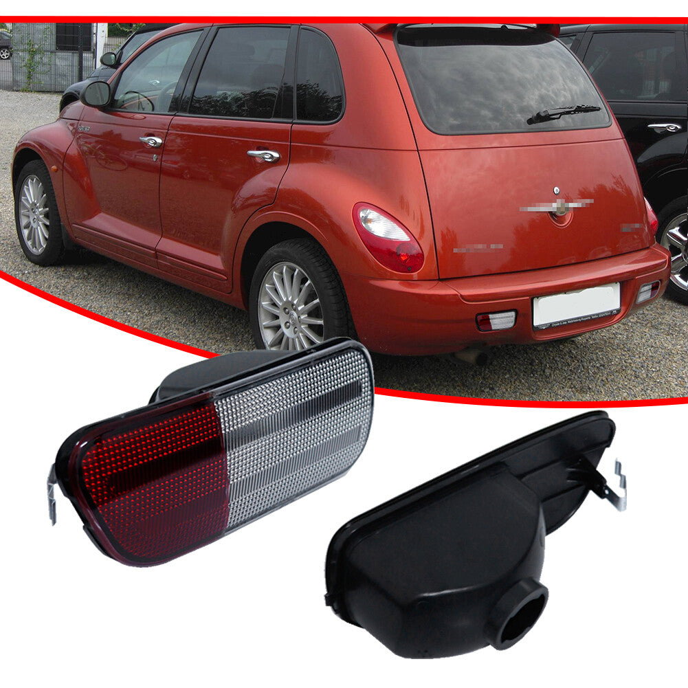 L+R Clear Lens Reear Spare/Reverse Light Housing for 06-10 for Chrysler PT Cruiser